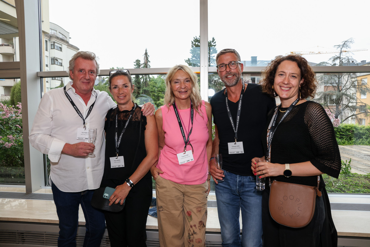 Paul Fabeck (Bricks Real Estate), Manon Bergh (Bureau Moderne), Tanja Kayser, Christoph Lang (Tetra Kayser Associés) et Murielle Cornely (Lampertz Stone Designer). (Photos: Eva Krins/Maison Moderne)