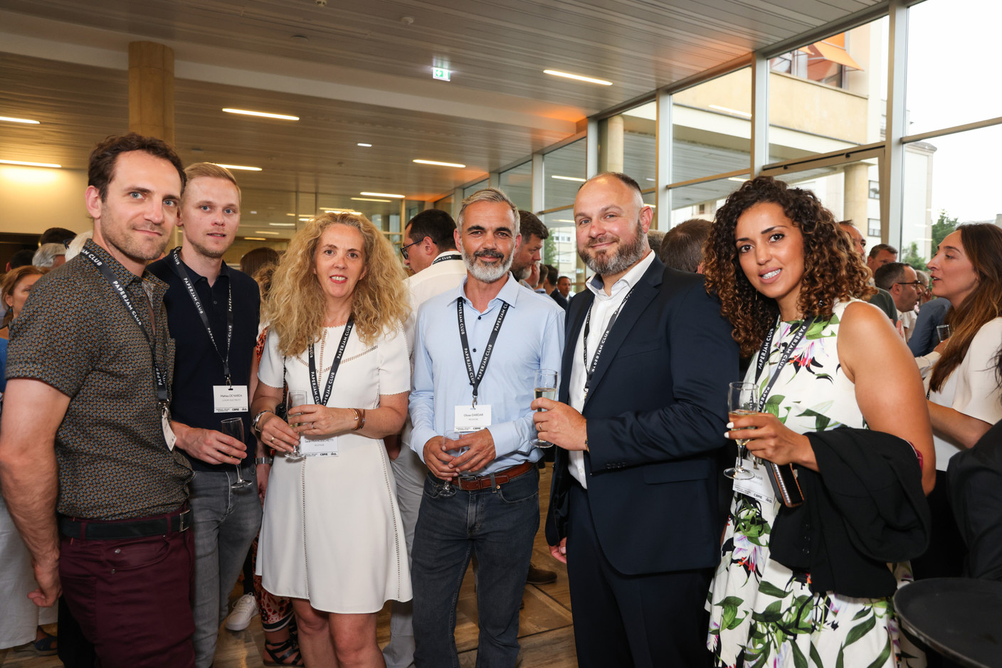 Cyprien Saniard (Promobe), Mathieu De Narda (Luxury Electricity), Sarah Franceschetti (Pilotage), Olivier Dardar (Promobe), Arnaud Wald et Nora Nair (Preventi-ca). (Photos: Eva Krins/Maison Moderne)