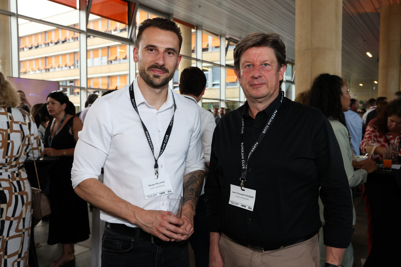 Romain Williame et Jean-Christophe Vaussier (Kone Luxembourg). (Photos: Eva Krins/Maison Moderne)