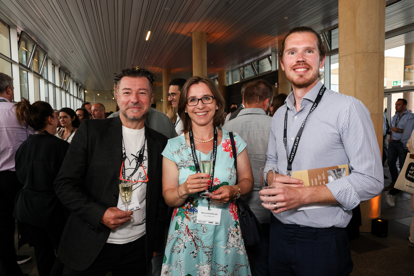 Eric Peiffer (CPO by chapier office), Bianca Hassmüller et Vincent Kornatowski (ISG Luxembourg). (Photos: Eva Krins/Maison Moderne)