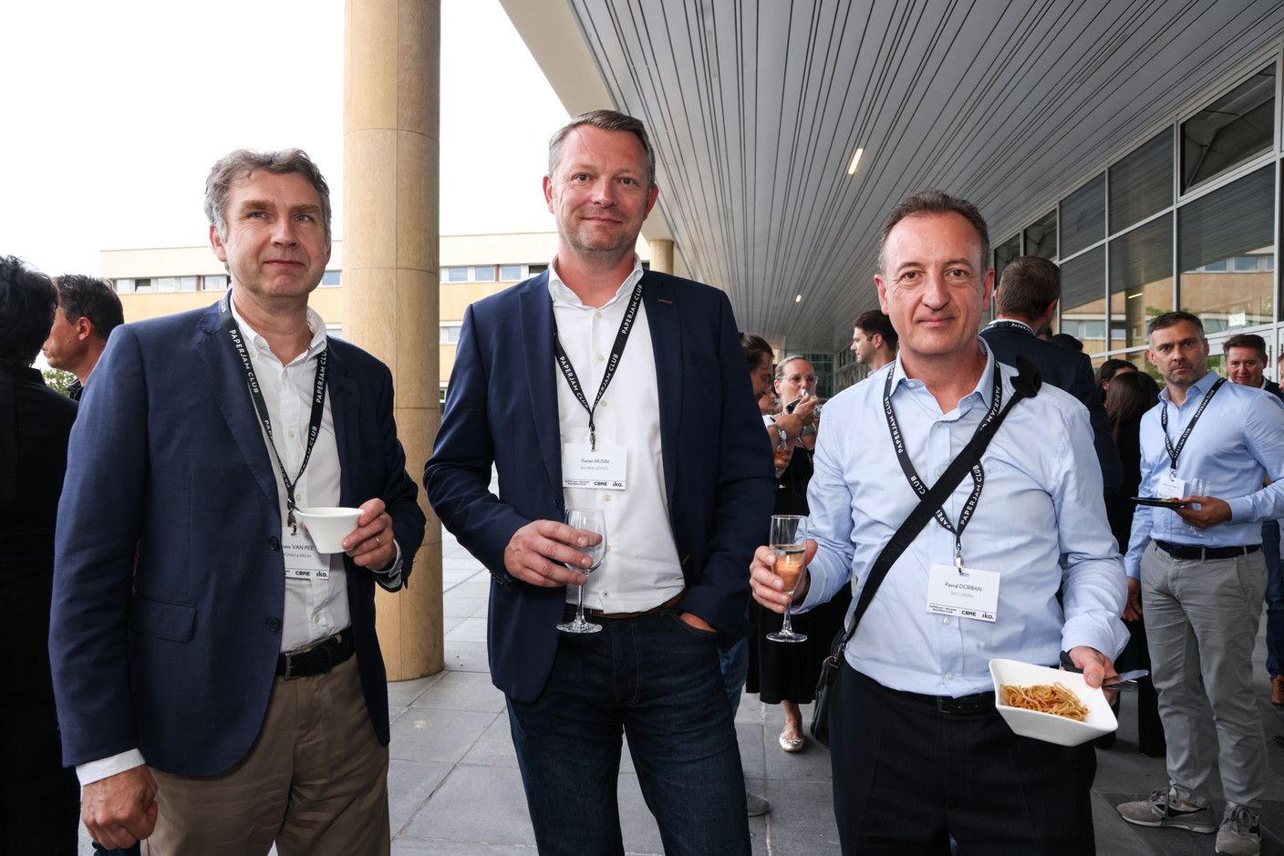 Bruno Van Pee (Thomas & Piron), Xavier Musin (IKO Real Estate) et Pascal Dorban (SFC Conseil). (Photos: Eva Krins/Maison Moderne)