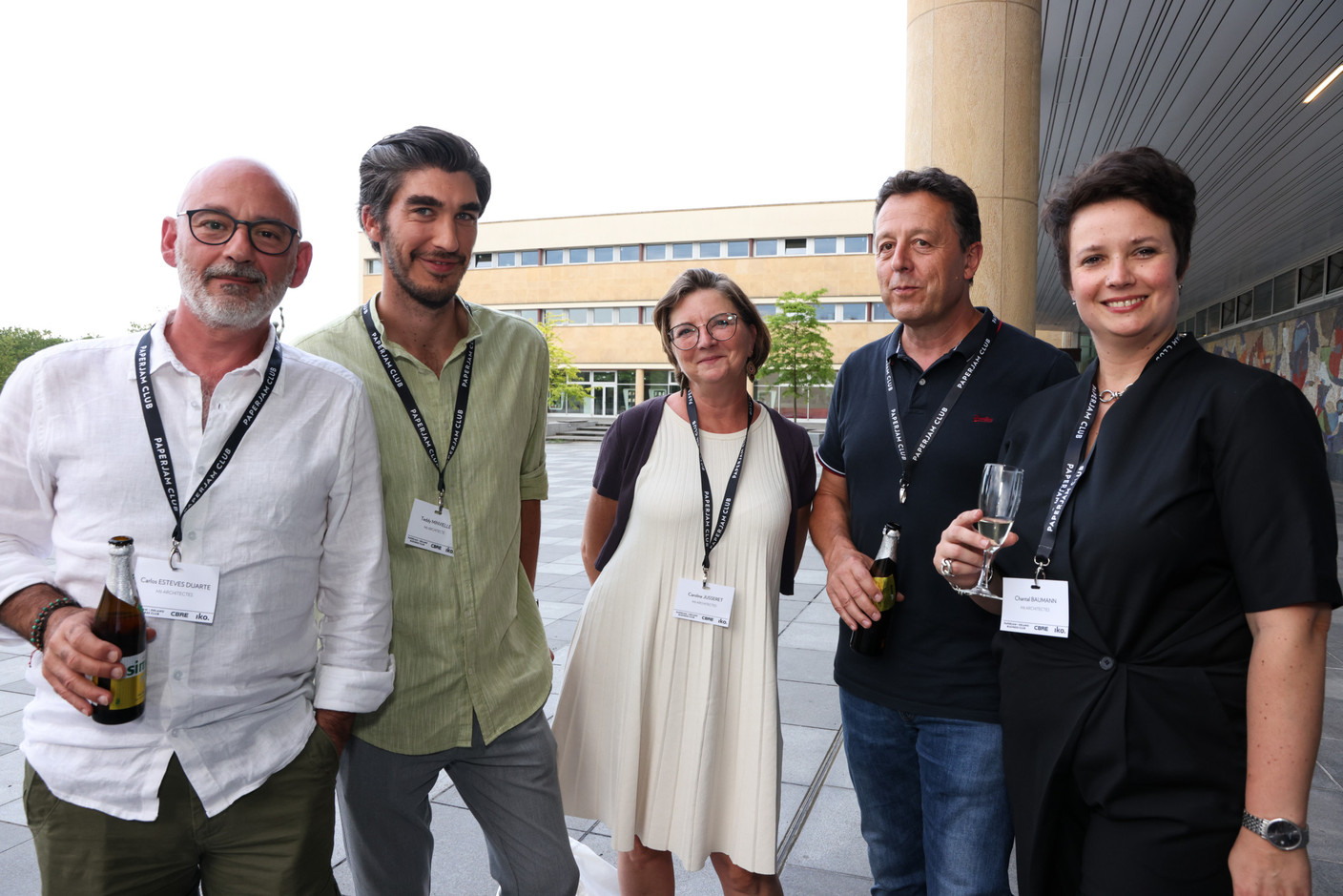 Carlos Esteves Duarte, Teddy Minvielle, Caroline Jusseret et Chantal Baumann (M3 Architectes). (Photos: Eva Krins/Maison Moderne)