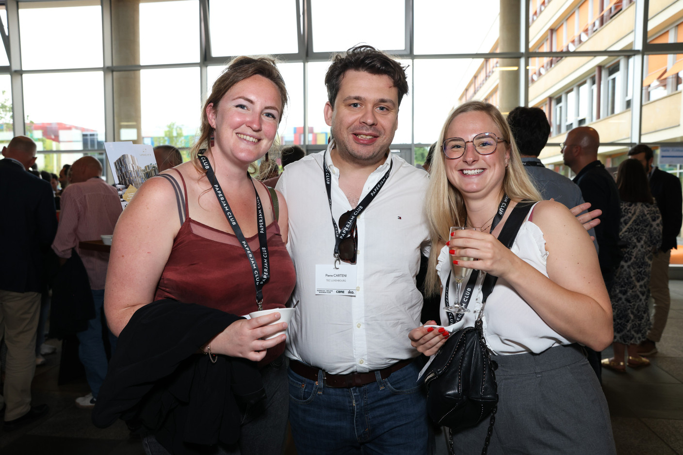 Salomé Caro (Essehome),  Pierre Carteni (TEC Luxembourg) et Louise Thill (LDT). (Photos: Eva Krins/Maison Moderne)