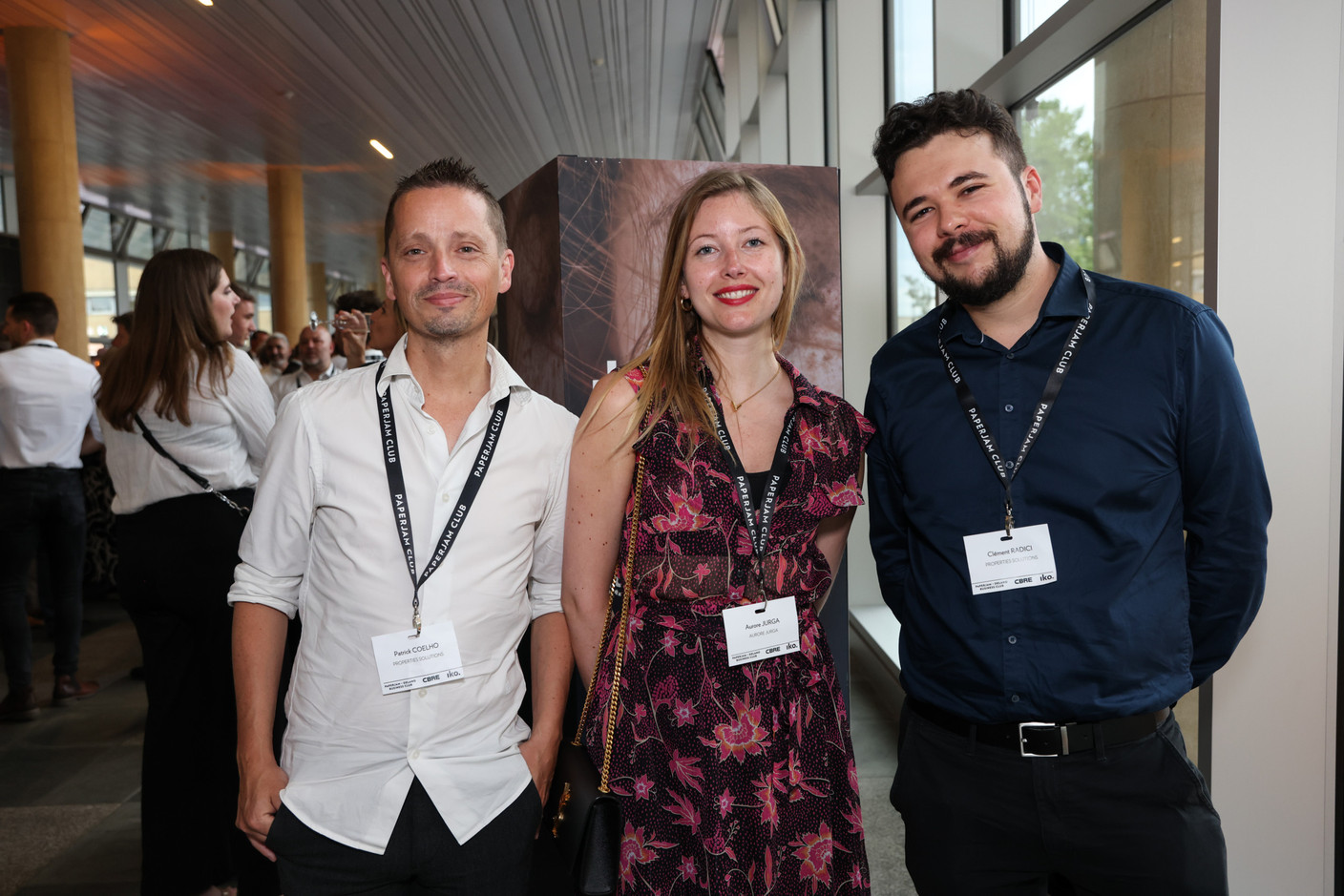 Patrick Coelho (Properties Solutions), Aurore Jurga (Aurore Jurga) et Clément Radici (Properties Solutions). (Photos: Eva Krins/Maison Moderne)
