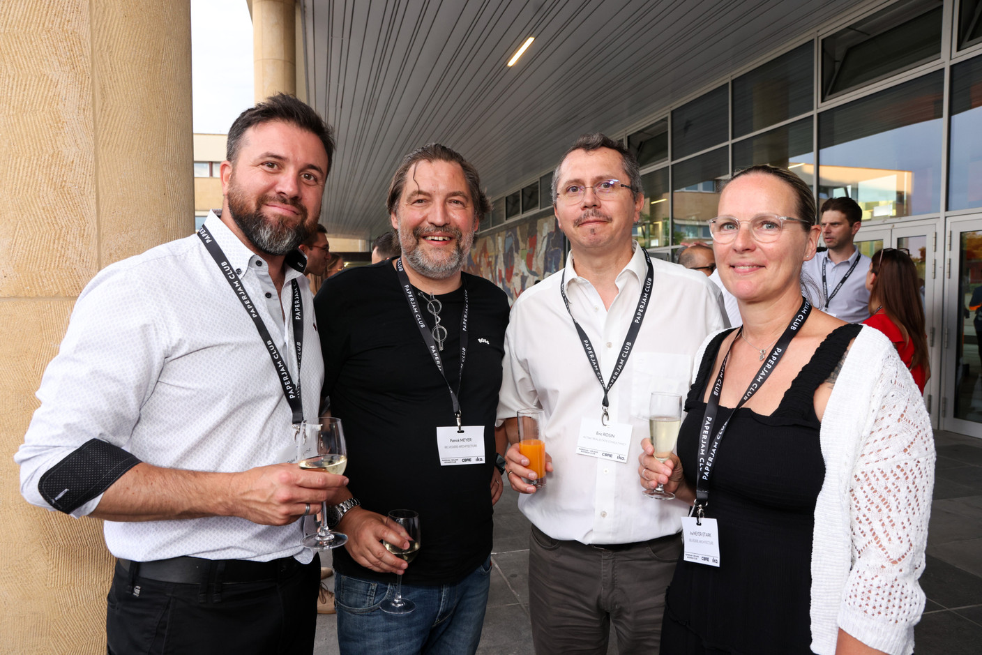 Cédric Fouache (OBG Lux), Patrick Meyer (Belvedere Architecture), Eric Rosin (Act360° Real Estate Consultancy) et Ina Meyer-Stark (Belvedere Architecture). (Photos: Eva Krins/Maison Moderne)