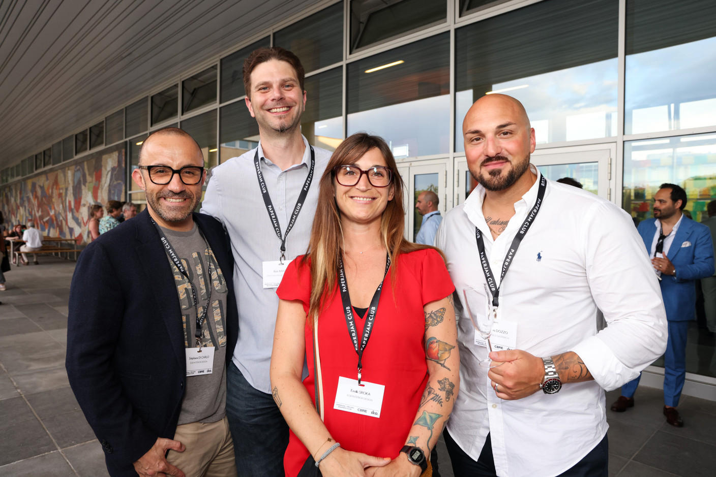 Stéphane Di Carlo (EGB Interior Design), Bob Banzer (OneTools Project Luxembourg), Emilie Sroka (EGB Interior Design) et Alexandro Dozzo (Technopolis Gasperich). (Photos: Eva Krins/Maison Moderne)