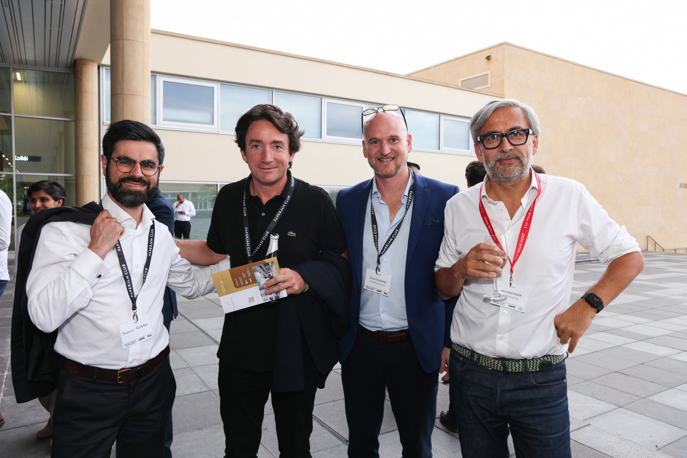 Shahriar Agaajani, Martin Duplantier (Martin Duplantier Architectes), Sylvain Chassaing (Scherrer & Chassaing) et Mike Koedinger (Maison Moderne). (Photos: Eva Krins/Maison Moderne)