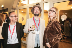 Francis Gasparotto, Fabien Rodrigues (Maison Moderne) et Joanna Grodecki (Monopolka) ((Photo: Patricia Pitsch / Maison Moderne))