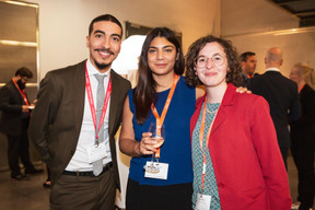 Houssine Yousfi (Maison Moderne), Sevinç Öscan et Manon Berto (Wavestone) ((Photo: Jan Hanrion / Maison Moderne))