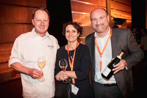 Jan Schneidewind (L'atelier du Windsor), Agnès Rouillaux-Richer de Forges et Sébastien Rouillaux (Craft et Compagnie) ((Photo: Jan Hanrion / Maison Moderne))