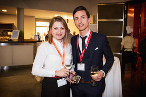 Vladislava Shurpa (Pictet & Cie) et Léo Santoro (Maison Moderne) ((Photo: Jan Hanrion / Maison Moderne))