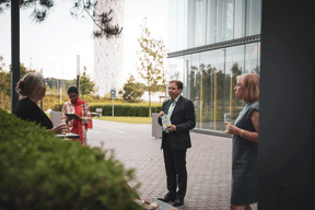 Anne Contreras (Arendt & Medernach), Virginie Issumo (Rolaco Holding), Marc Bichler (Ministère des Affaires étrangères et européennes) et Corinne Molitor (Innpact) ((Photo: Patricia Pitsch / Maison Moderne))