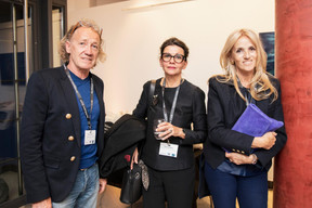 Frank Thoma (Atelier d'Architecture Urbaniste / Aménageur conseils en énergie) et Diane Heirend (Diane Heirend architecture & urbanisme) au milieu ((Photo: Jan Hanrion / Maison Moderne))
