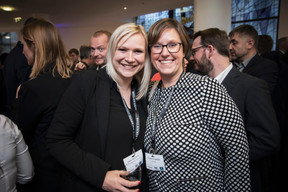 Audrey Gollette (Groupe Rodenbourg/Etoile) et Géraldine Clarisse (INdesign) ((Photo: Jan Hanrion / Maison Moderne))