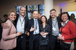 Anastassia Billard, David Sibaud (Etoile Rodenbourg), Laurent Lebatteux (Badenoch and Clark), Geneviève Chabot (Pami), Eric Plasson (Randstad HR Services) et Gaetane Meilleur (AIBM) ((Photo: Jan Hanrion / Maison Moderne))