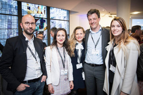David Determe (Betic Ingénieurs-Conseils), Nicoleta Puscasu (JLL), Asta Gerhardt, Cyrille Gerhardt (Aquabion) et Mandy Raach (SchemelWirtz architectes associés) ((Photo: Jan Hanrion / Maison Moderne))