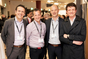 Yves Lahaye et Nicolas Dufour (RBC), Fabrice Ciach et Louus Dupont (Générale Immobilière) ((Photo: Jan Hanrion / Maison Moderne))