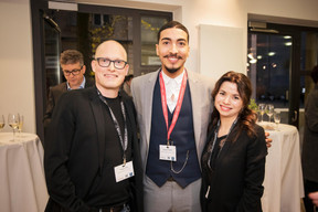 Yannick Lang (Banana Republic Office), Houssine Yousfi (Maison Moderne) et Tatiana Lang (Banana Republic Office) ((Photo: Jan Hanrion / Maison Moderne))