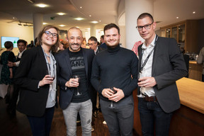 Héloïse Collin, Stéphane Di Carlo (EGB Hornung & Associés), Jonathan Pesa et Olivier André (EGB Interior Design) ((Photo: Jan Hanrion / Maison Moderne))