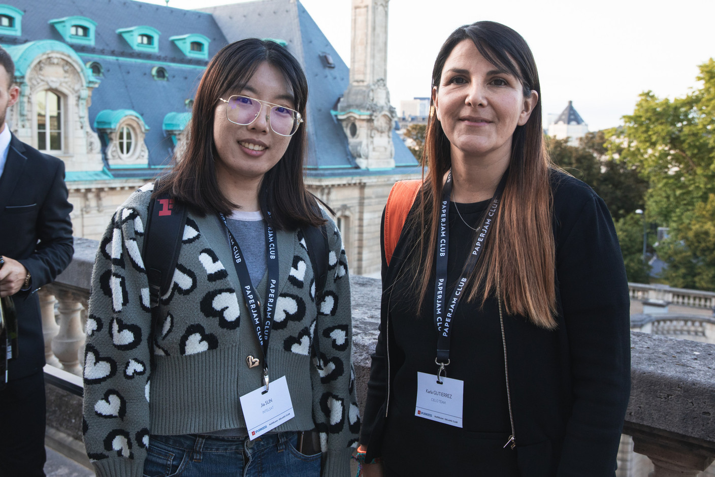 Jia Sun (Intelsat) et Karla Gutierrez (Cielo Team) (Photo: Marie Russillo/Maison Moderne)