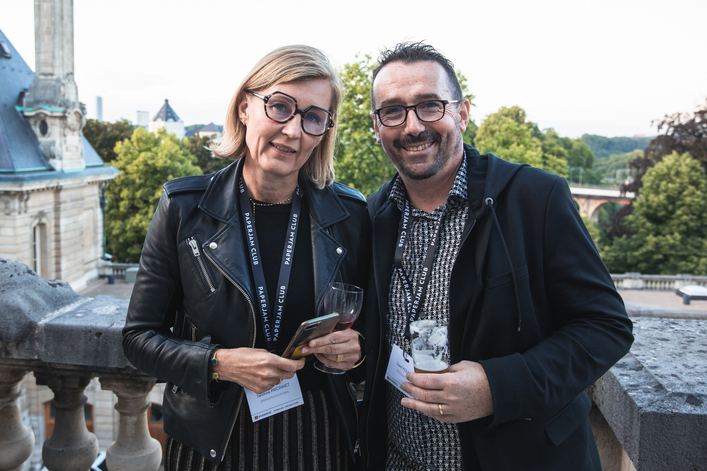 Sandrine Pironnet (Spring Professional) et David Violetti (Action Interim) (Photo: Marie Russillo/Maison Moderne)