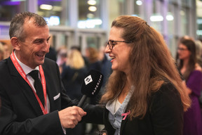 Jim Kent (Maison Moderne) and Stéphanie Schaeffer (Centreon) (Photo: Simon Verjus/Maison Moderne)