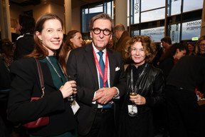 Bérengère Beffort (Chambre de commerce), Michel Grevesse-Sovet (Paperjam+Delano Business Club) et Patrizia Luchetta (Charlotte in Red). (Photos: Eva Krins/ Maison Moderne)