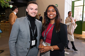 Yohann Silva (KB Group) et Sanjana Lutchmun (Aztec Financial Services). (Photos: Eva Krins/ Maison Moderne)