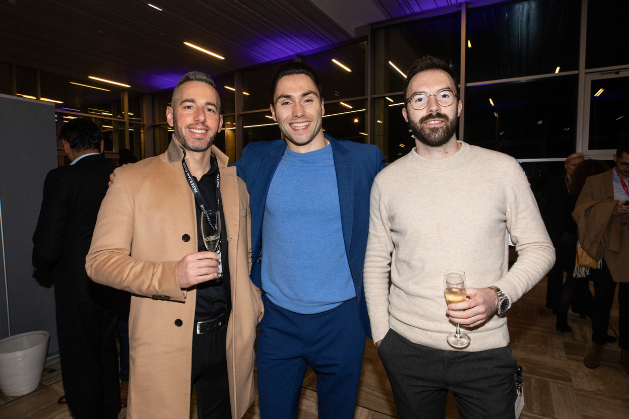 Bruno Pires (University of Luxembourg), Alex Domin (Docler Holding) et Roman Kryvchenko (Post Luxembourg). (Photo: Eva Krins/Maison Moderne)