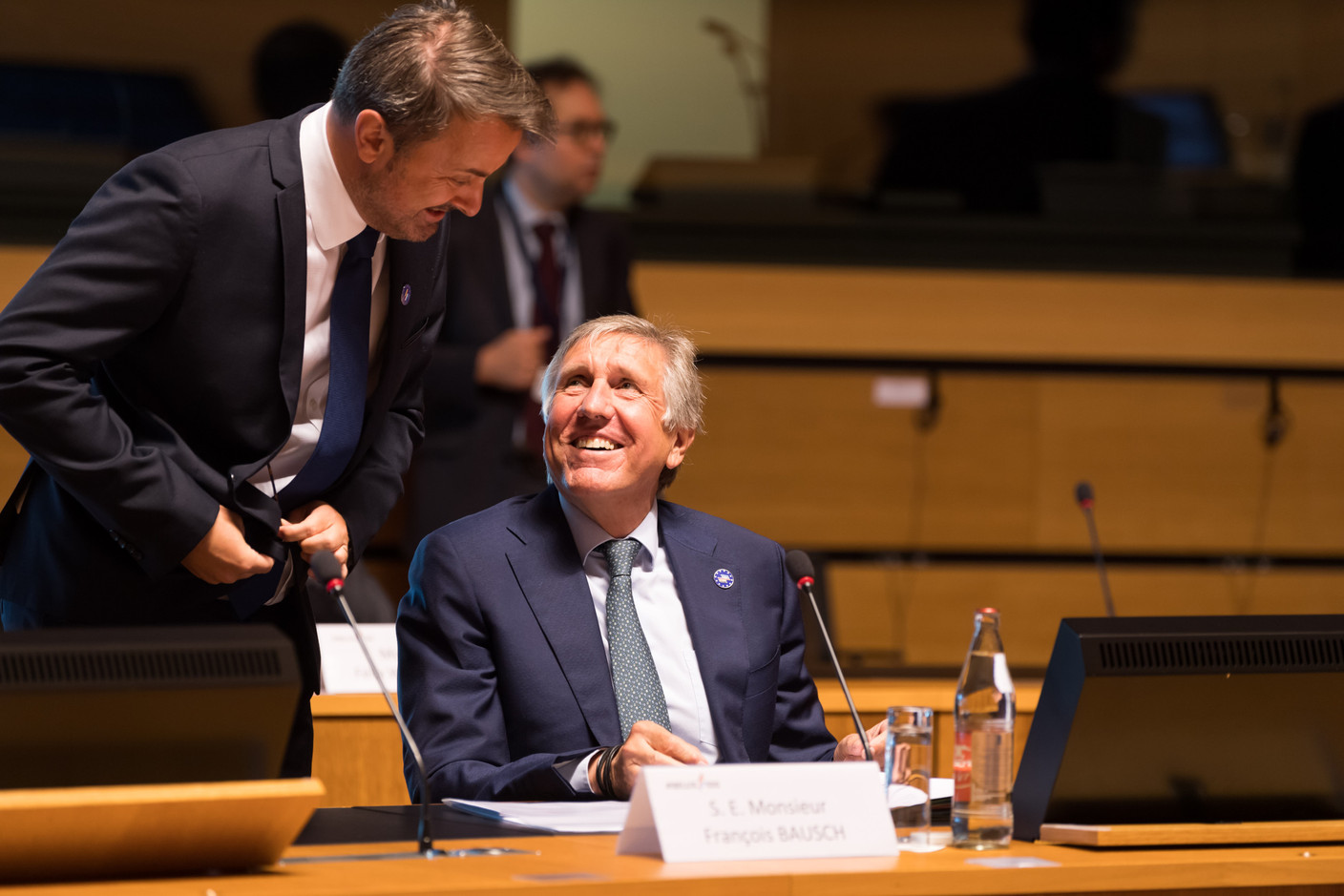 Xavier Bettel et François Bausch, le vice-Premier ministre et ministre de la Défense, mais aussi ministre de la Mobilité et des Travaux publics. (Photo: Nader Ghavami)