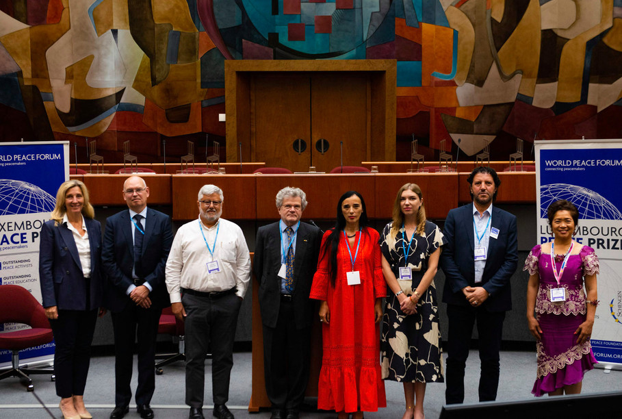 The 2023 Luxembourg Peace Prize laureates were awarded for their work promoting peace around the world. Photo: Alexander Anyfandakis