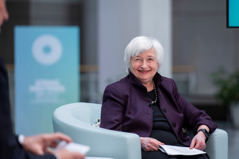 Pressure from Washington helped push through an international corporate tax rate reform at the OECD in Paris on Thursday. Library picture: Janet Yellen, US treasury secretary, seen during a World Bank, 25 March 2021. World Bank / Brandon Payne