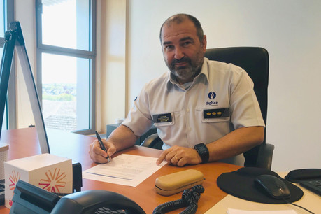 Le commissaire divisionnaire arlonais avoue se débrouiller en luxembourgeois, surtout à l’oral. (Photo: La Meuse Luxembourg)