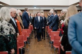 «Wilhelmus» et entrée dans la salle du Grand-Duc héritier Guillaume. (Photo: Marion Dessard/Fondation de Luxembourg)