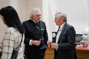 François Valentiny et Jeannot Krecké.  (Photo: Marion Dessard/Fondation de Luxembourg)