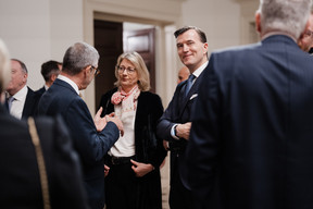 Danielle Goedert et Bernhard Dedenbach.  (Photo: Marion Dessard/Fondation de Luxembourg)