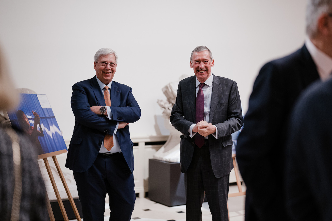 Yves Elsen et Jean Lucius.   (Photo: Marion Dessard/Fondation de Luxembourg)