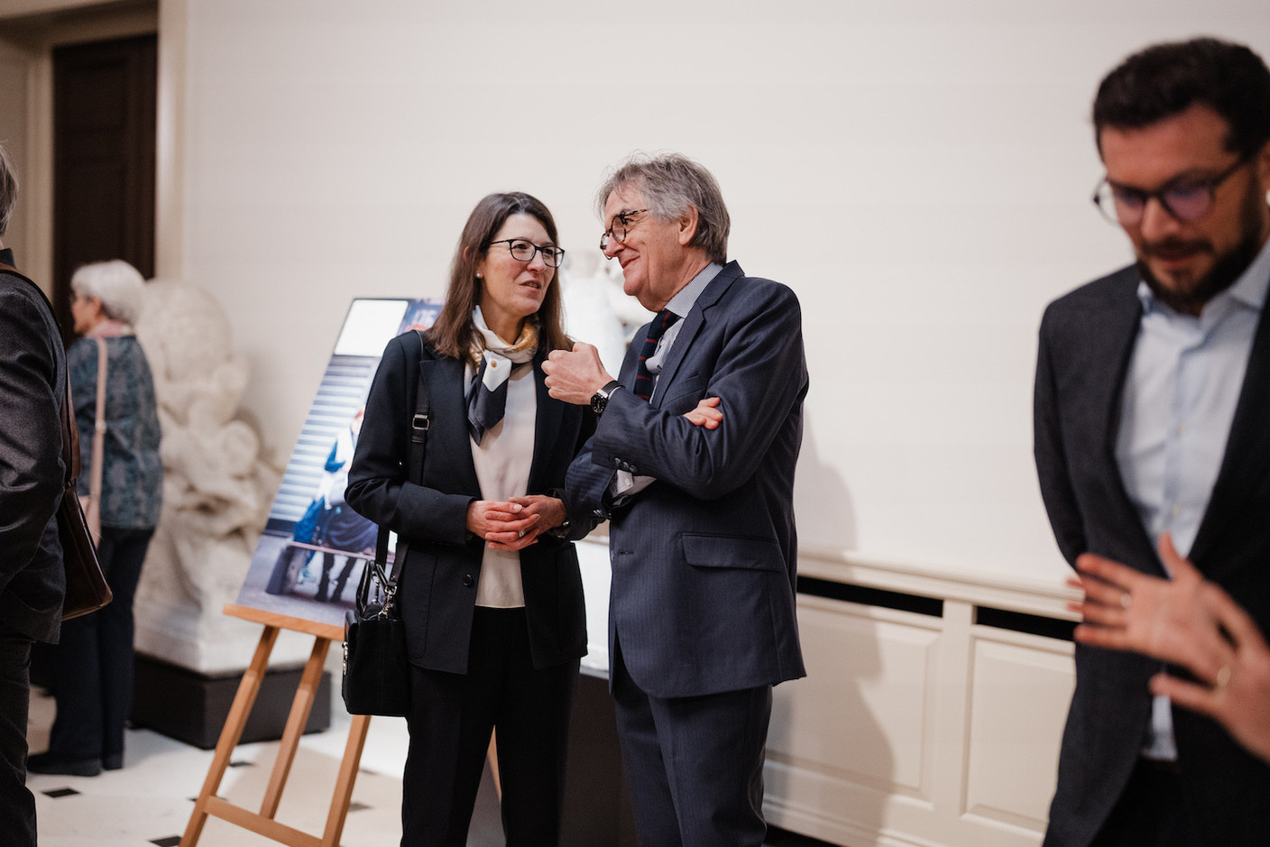 Monique Adams et Albert Rodesch.   (Photo: Marion Dessard/Fondation de Luxembourg)