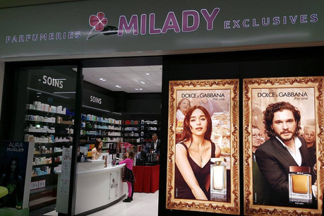 Milady est une chaîne familiale luxembourgeoise fondée en 1983 active dans la parfumerie de luxe. Elle a réalisé en 2018 un chiffre d’affaires de près de 10 millions d’euros. (Photo: Facebook /Parfumeries Milady)