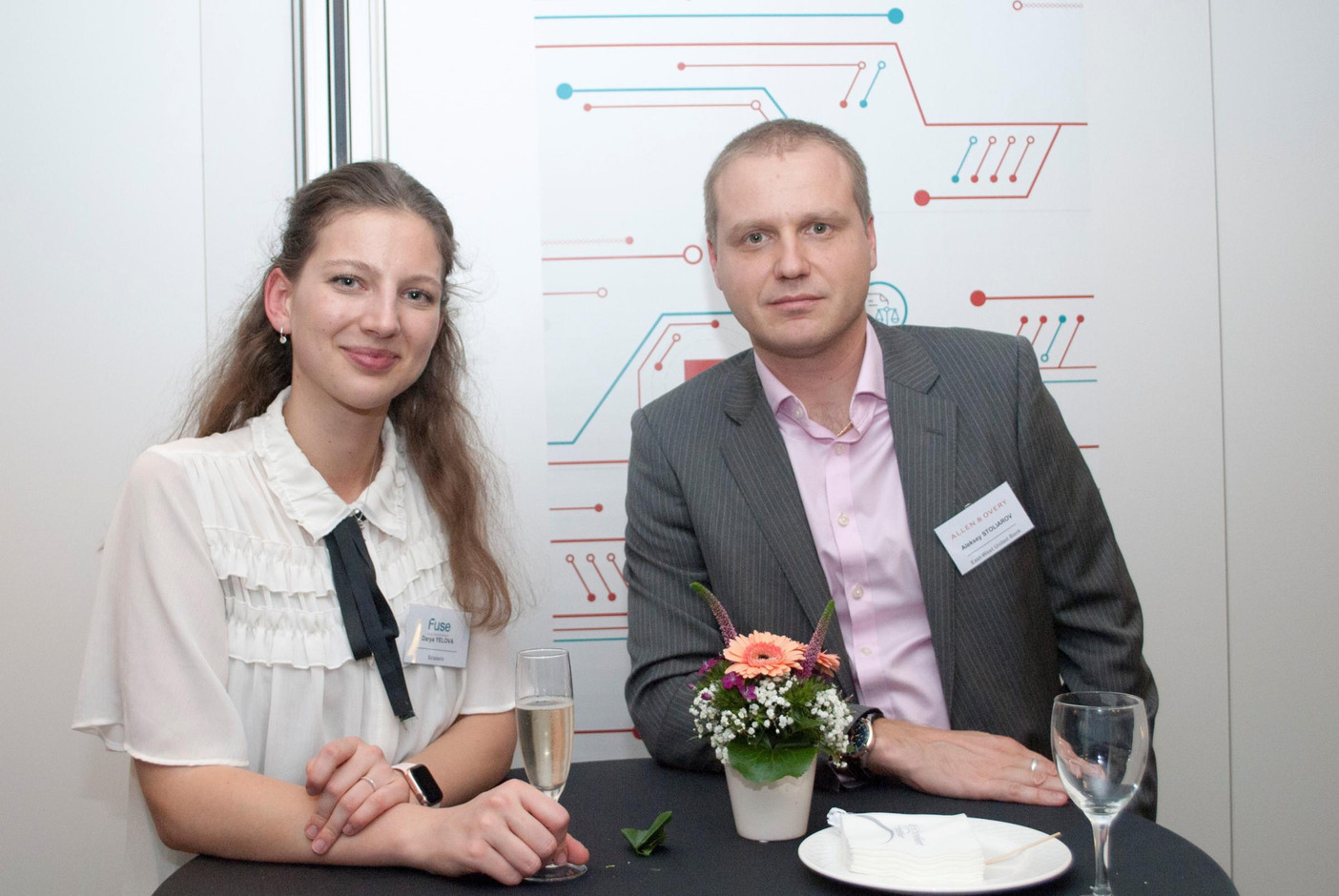 Darya Yelova (Scissero) et Aleksey Stoliarov (East-West United Bank) (Photo: Elena Antonenkova)
