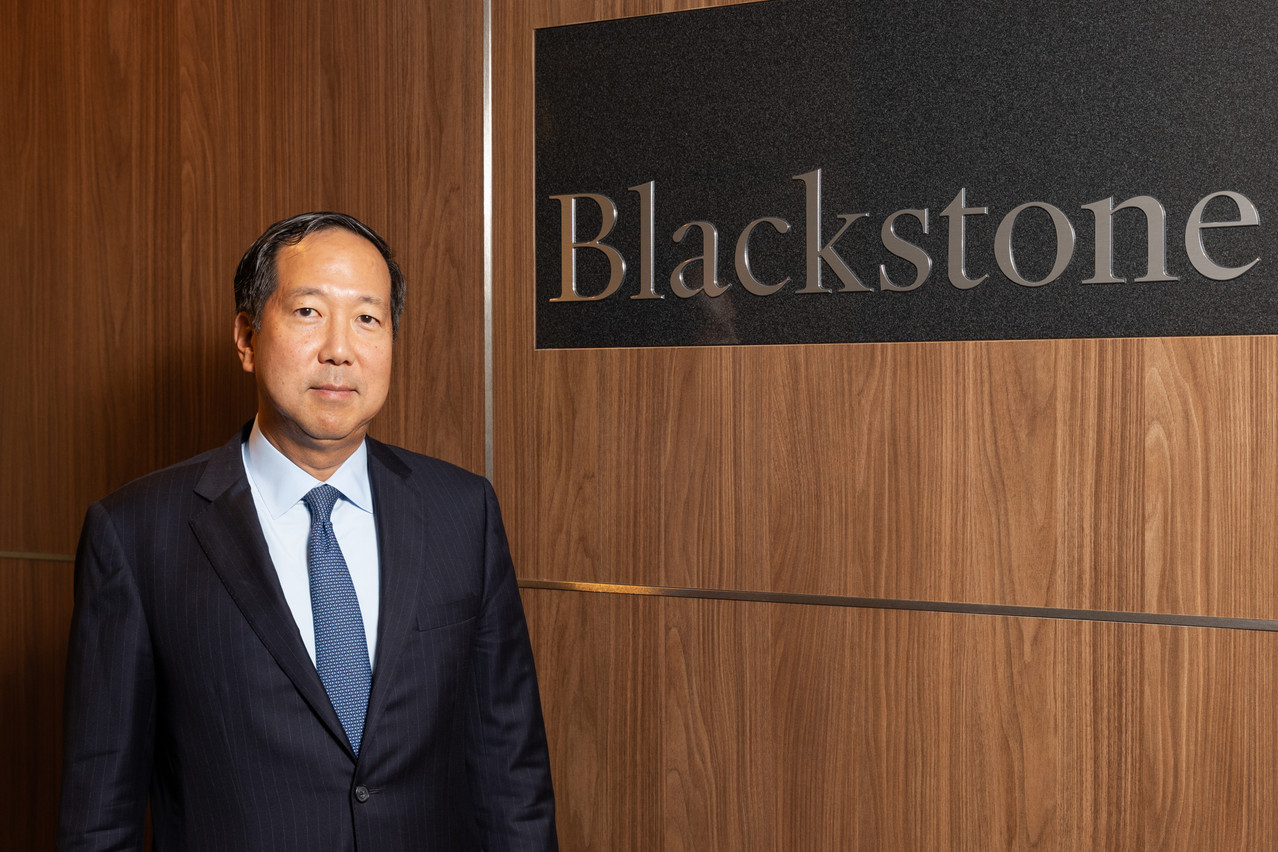 Delano met Michael Chae, global chief financial officer at Blackstone, on 27 September 2023 when the firm announced its move into a new flagship office, the Vertigo Polaris building. The official opening of the office was attended later that day by the prime minister of Luxembourg, Xavier Bettel (DP).  Photo: Romain Gamba