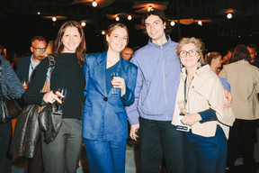 Mara Scholer, Marie-Jo Gutenkauf (Paperjam), Olivier Jacob (Metro) and Martine Gutenkauf). Photo: Julian Pierrot/Paperjam