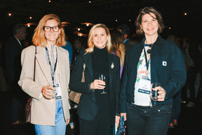 Lisa Rukavina (YAA & NJoy), Jackie Ley (Metaform) and Lis Kayser. Photo: Julian Pierrot/Paperjam