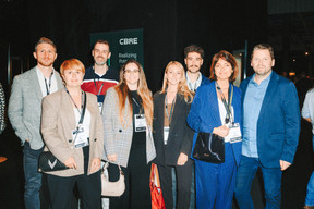 Antoine Bitaine, Wenck Duponcheel, Jérôme Mathieu, Jessica Caldeira, Sara Dewez, Caroline Mario and Philippe Bosch (Made Architecture). Photo: Julian Pierrot/Paperjam