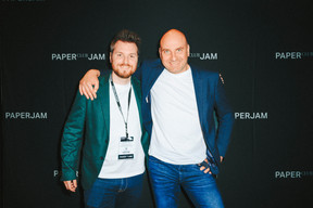 Quentin Drui (Perspective Architecture Intérieure) on the left. Photo: Julian Pierrot/Paperjam