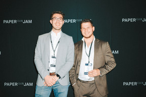 Enrick Exposito (Managea) and Valentin Morello (Paperjam Club). Photo: Julian Pierrot/Paperjam