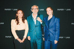 Alix Bellac, Mike Koedinger and Marie-Jo Gutenkauf (Paperjam). Photo: Julian Pierrot/Paperjam