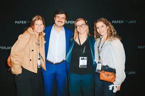 Laura Alldis (Papaya Landschaftsarchitekt), Hatim Chebli, Edith Nothar and Isabelle Cortina (Beng Architectes). Photo: Julian Pierrot/Paperjam