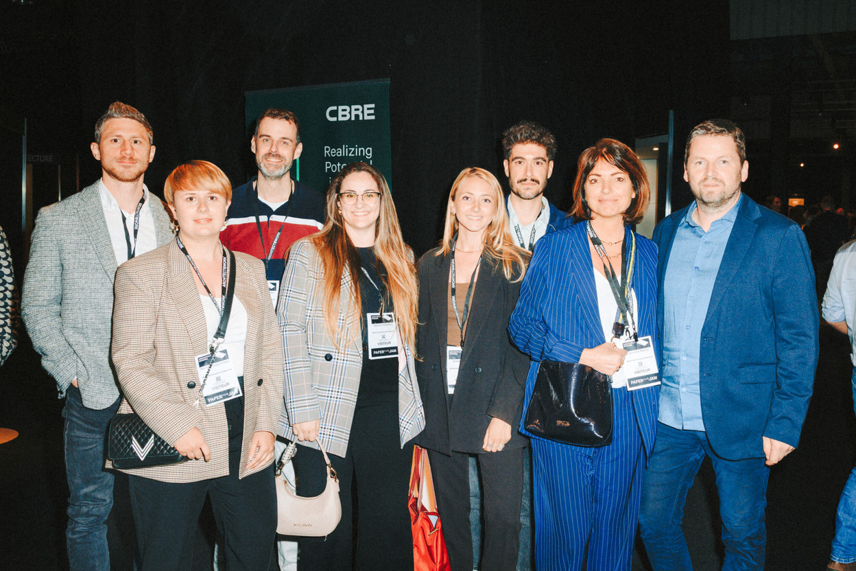 Antoine Bitaine, Wenck Duponcheel, Jérôme Mathieu, Jessica Caldeira, Sara Dewez, Caroline Mario and Philippe Bosch (Made Architecture). Photo: Julian Pierrot/Paperjam