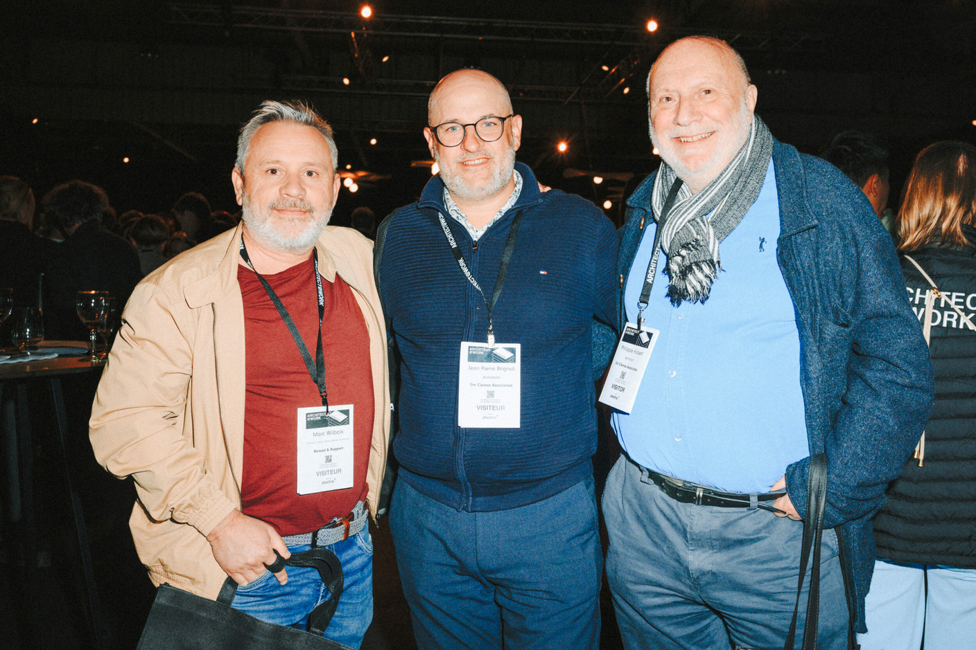 Marc Wilbois (Beissel & Ruppert), Jean Pierre Brignoli and Philippe Hubert (Jim Clemes Associates). Photo: Julian Pierrot/Paperjam